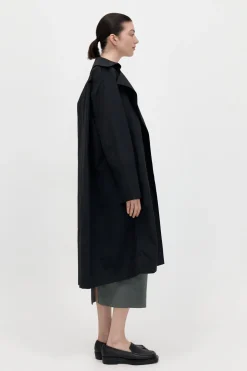 St. Agni Summer Trench Coat - Black