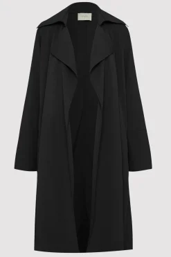 St. Agni Summer Trench Coat - Black