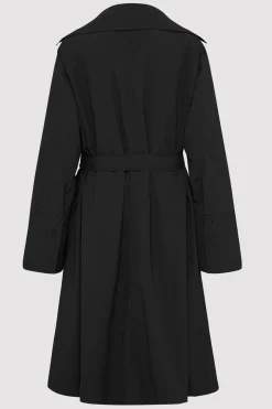St. Agni Summer Trench Coat - Black
