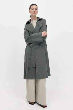 St. Agni Summer Trench Coat - Thyme
