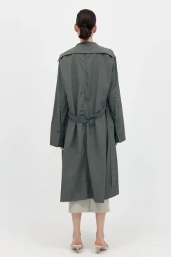 St. Agni Summer Trench Coat - Thyme