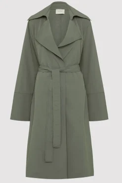St. Agni Summer Trench Coat - Thyme
