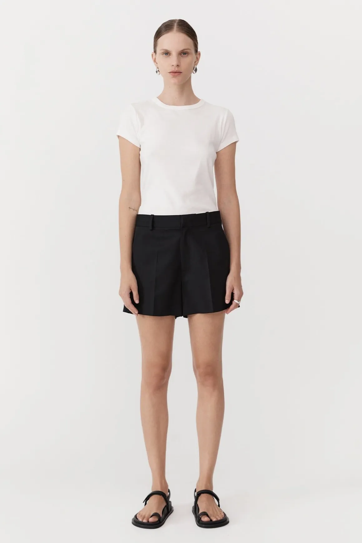 St. Agni Tailored Shorts - Black