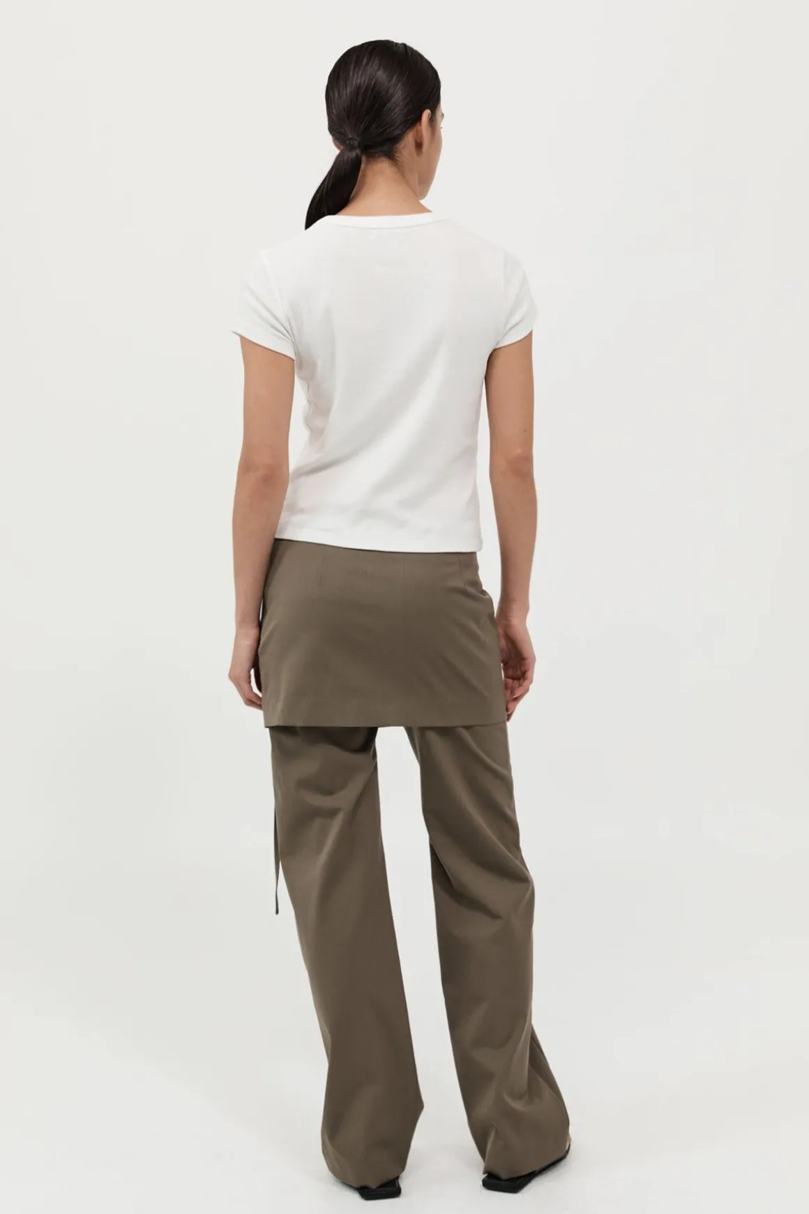 St. Agni Utilitarian Pocket Mini Skirt - Kelp