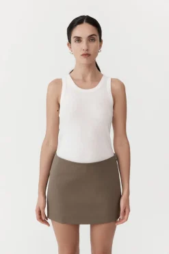 St. Agni Utilitarian Pocket Mini Skirt - Kelp