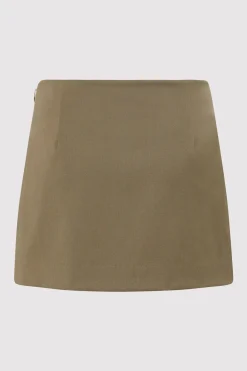 St. Agni Utilitarian Pocket Mini Skirt - Kelp