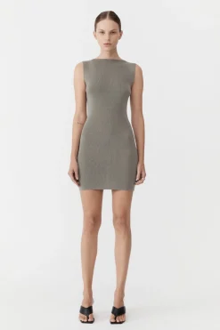 St. Agni Vas Knit Mini Dress - Shadow