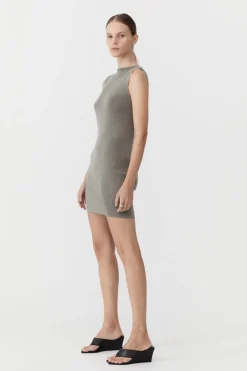 St. Agni Vas Knit Mini Dress - Shadow