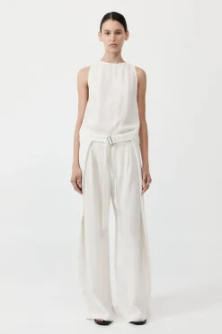 St. Agni Viscose Shell Top - Off White