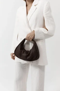 St. Agni Woven Bon Bon Bag - Chocolate