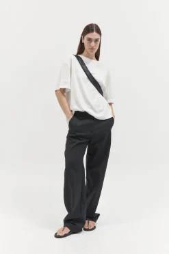 St. Agni Woven Crescent Bag - Black