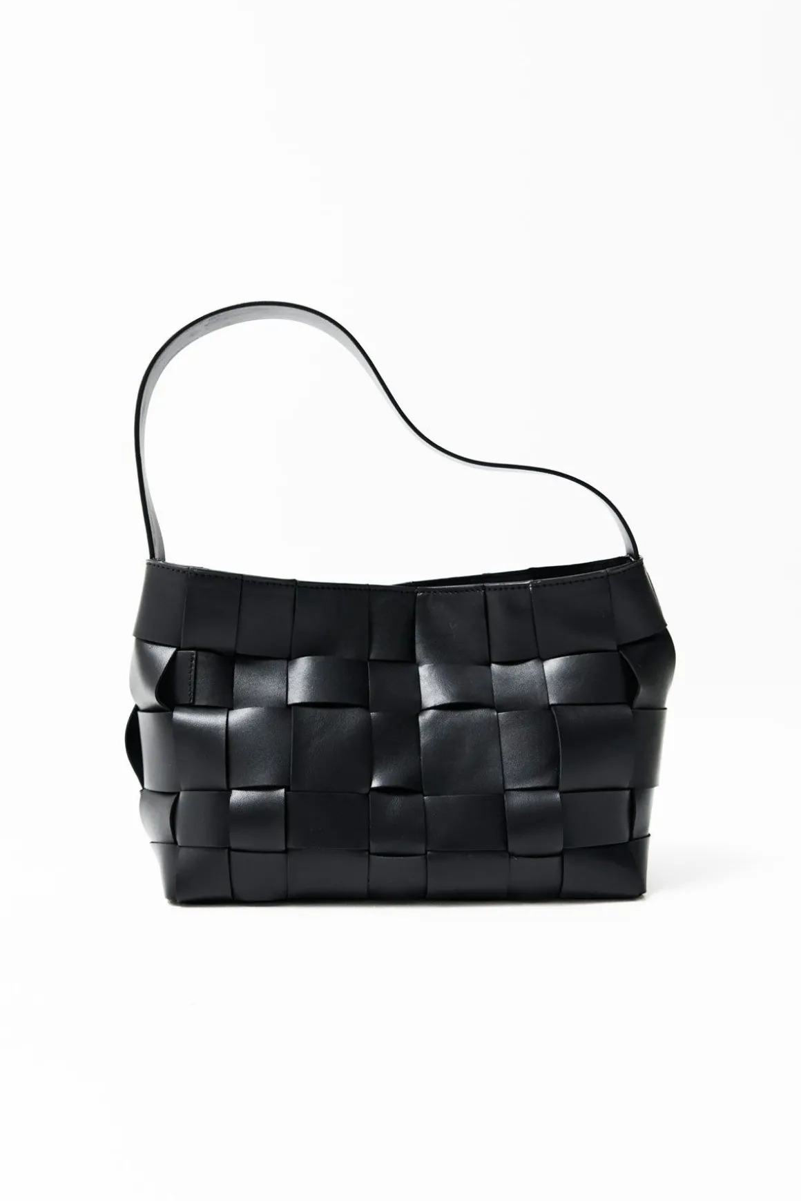 St. Agni Woven Mini Tote - Black