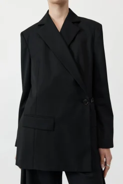 St. Agni Wrap Blazer - Black