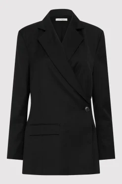 St. Agni Wrap Blazer - Black