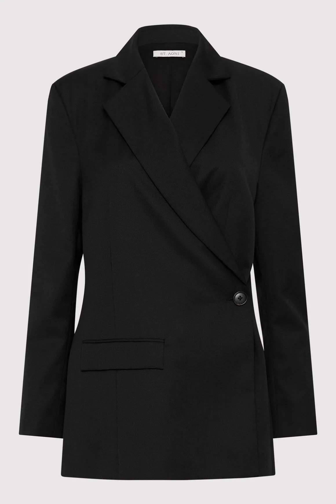 St. Agni Wrap Blazer - Black
