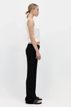 St. Agni Zip Detail Trousers - Black